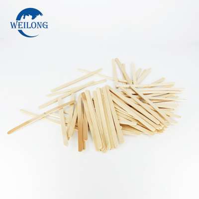 Disposable wholesale wooden cafe coffee branded popsicle stick