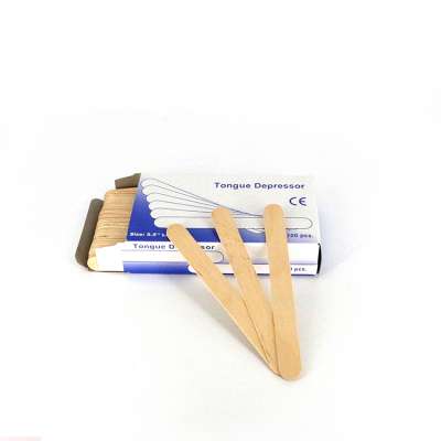 Round Edge Medical Supply Bamboo Tongue Depressor