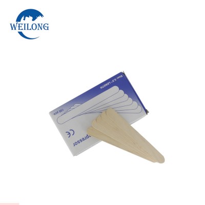 Cosmetic wooden disposable laboratory medical spatula