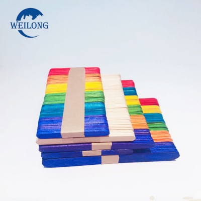 Environmentally friendly sanitary mixed color DIY wooden stick craft stick