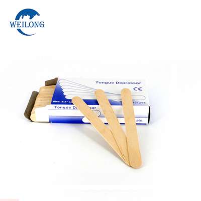 medical tools wood tongue depressor